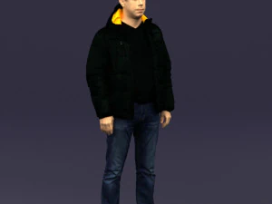 cool jacket man 0399 3d print ready 3D Print Model