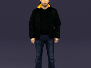 cool jacket man 0399 3d print ready 3D Print Model
