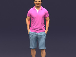 differ collors man 0394 3D 모델