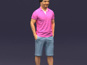 differ collors man 0394 3D Model