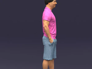 differ collors man 0394 3D Model