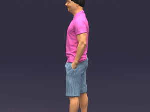 differ collors man 0394 3D Model