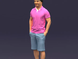 differ collors man 0394 3D Model