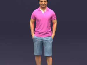 differ collors man 0394 3D Model