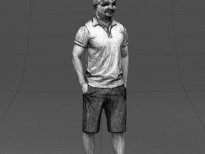differ collors man 0394 3D Model