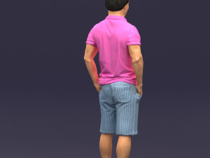 differ collors man 0394 3d print ready Modelo de Impressão 3D