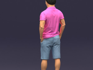 differ collors man 0394 3d print ready Modelo de Impressão 3D