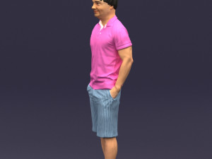 differ collors man 0394 3d print ready Modelo de Impressão 3D