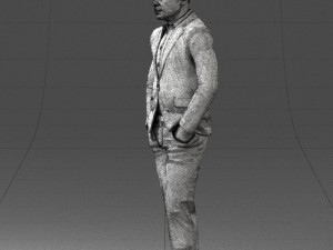 man in brown boots and acket 0393 3D प्रिंट मॉडल