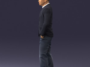 man in brown boots and jacket 0393 3d print ready 3D 打印模型