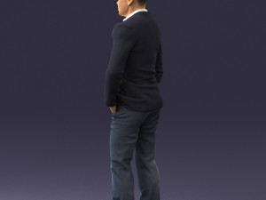 man in brown boots and jacket 0393 3d print ready 3D 打印模型