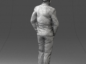 man in brown boots and jacket 0393 3d print ready 3D 打印模型