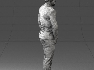 man in brown boots and jacket 0393 3d print ready 3D 打印模型