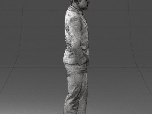 man in brown boots and jacket 0393 3d print ready 3D 打印模型