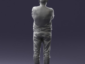 pot bellied man in sweater 0386 3d print ready 3D 프린트 모델