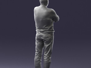 pot bellied man in sweater 0386 3d print ready 3D 프린트 모델