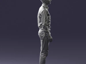 man in plaid shirt 0385 3D Model