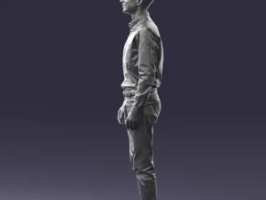 man in plaid shirt 0385 3d print ready 3D Print Model