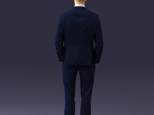 young man in green tie suit 0383 3d print ready 3D Print Model
