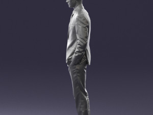 young man in green tie suit 0383 3d print ready 3D Print Model