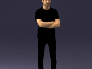 koyu renk taytlı erkek oyuncu 0381 3D Model