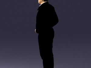 man in dark blue tracksuit 0379 3d print ready 3D 打印模型