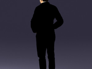 man in dark blue tracksuit 0379 3d print ready 3D 打印模型