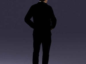 man in dark blue tracksuit 0379 3d print ready 3D 打印模型