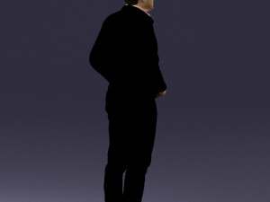 man in dark blue tracksuit 0379 3d print ready 3D 打印模型