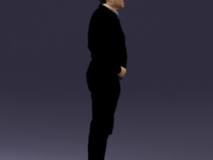 man in dark blue tracksuit 0379 3d print ready 3D 打印模型