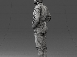 man in dark blue tracksuit 0379 3d print ready 3D 打印模型