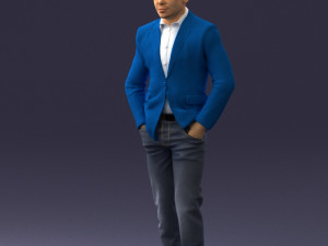 man in brown shoes and jeans 0377 3D Model