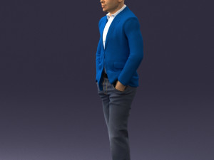 man in brown shoes and jeans 0377 3D Model