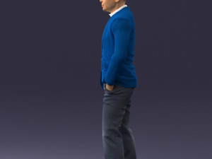 man in brown shoes and jeans 0377 3D Model