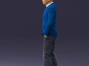 man in brown shoes and jeans 0377 3D Model