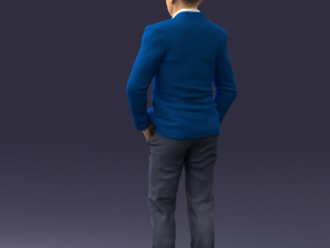 man in brown shoes and jeans 0377 3D Model