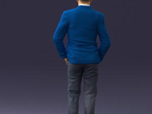 man in brown shoes and jeans 0377 3D Model
