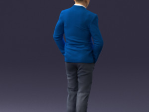 man in brown shoes and jeans 0377 3D Model