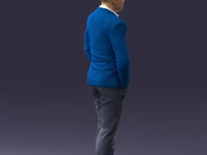 man in brown shoes and jeans 0377 3D Model