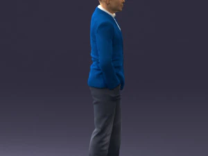 man in brown shoes and jeans 0377 3D Model