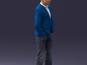 man in brown shoes and jeans 0377 3D Model