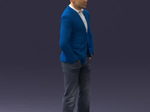 man in brown shoes and jeans 0377 3D Model