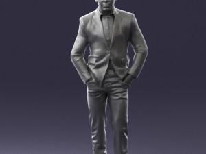 man in brown shoes and jeans 0377 3D Model