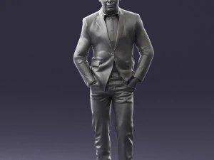 man in brown shoes and jeans 0377 3D Model