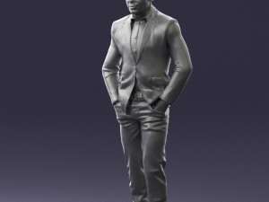 man in brown shoes and jeans 0377 3D Model