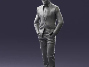 man in brown shoes and jeans 0377 3D Model