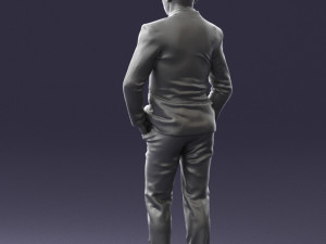 man in brown shoes and jeans 0377 3D Model