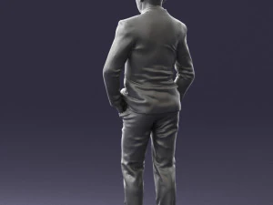 man in brown shoes and jeans 0377 3D Model