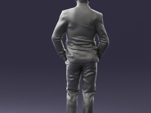 man in brown shoes and jeans 0377 3D Model