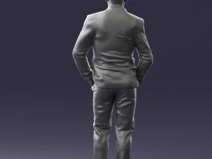 man in brown shoes and jeans 0377 3D Model